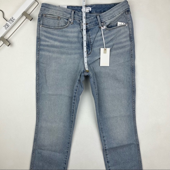 NWT GOOD AMERICAN Good Curve Skinny Crossover Jeans - Picture 7 of 15